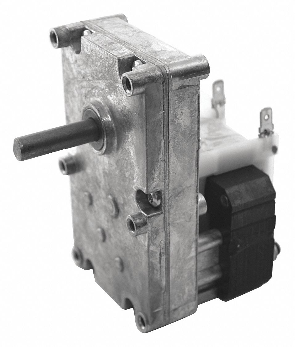 AC Gearmotor: Parallel, Single Output Shaft, Shaded Pole, Open, 2 RPM, 135 in-lb Max Torque
