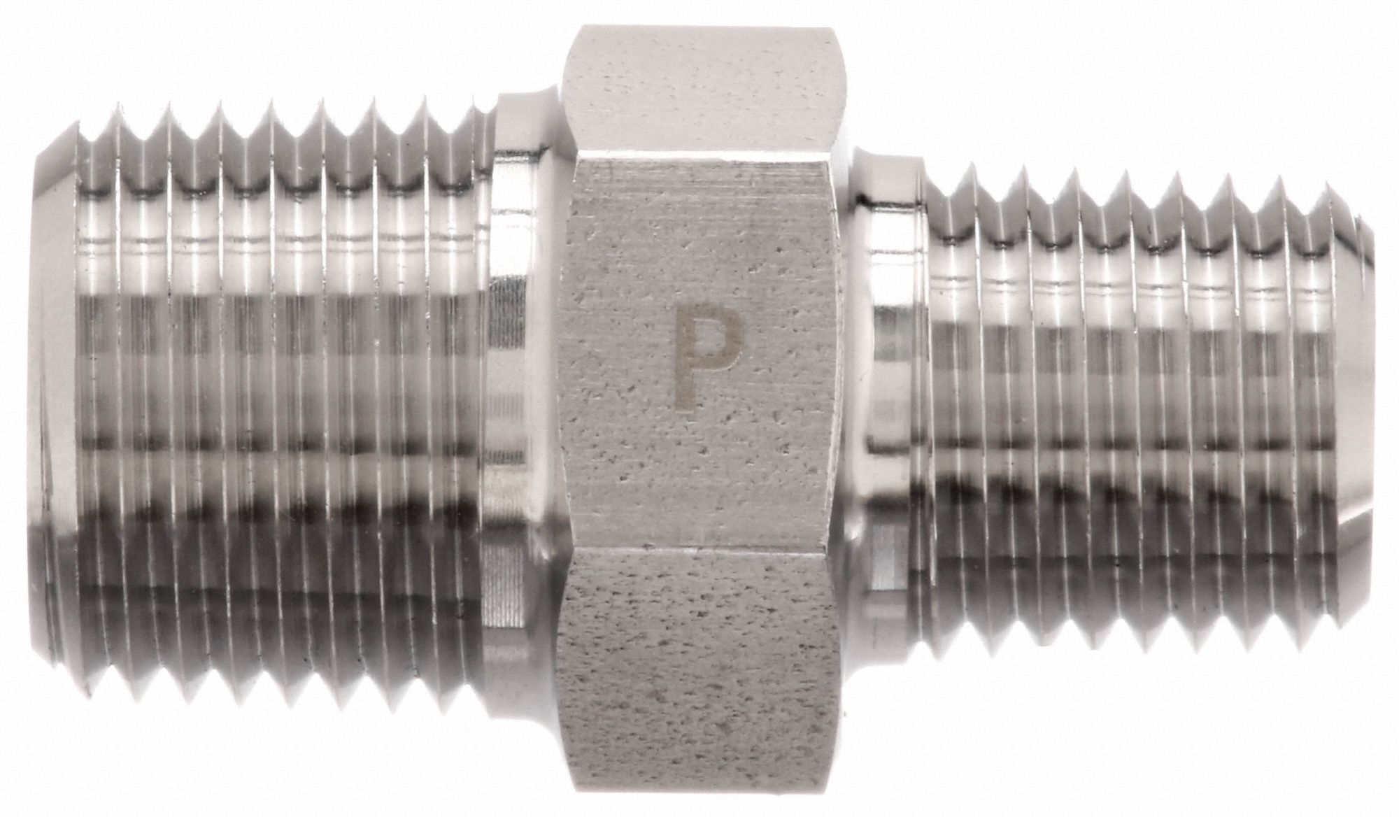 PARKER Hydraulic Hose Adapter, Fitting Material 316 Stainless Steel x