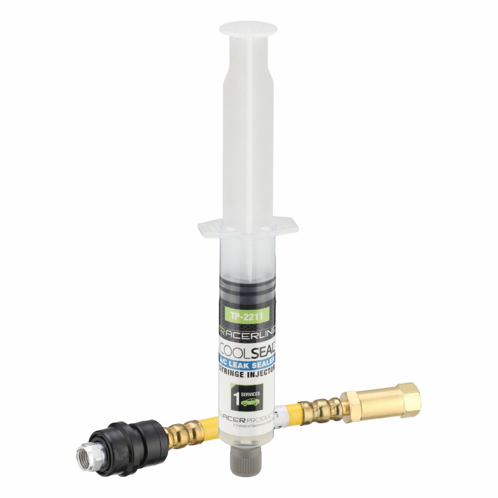 Refrigerant Leak Sealant: 1 oz, Syringe, For Mineral Oil/Refrigerants, Non-Fluorescent