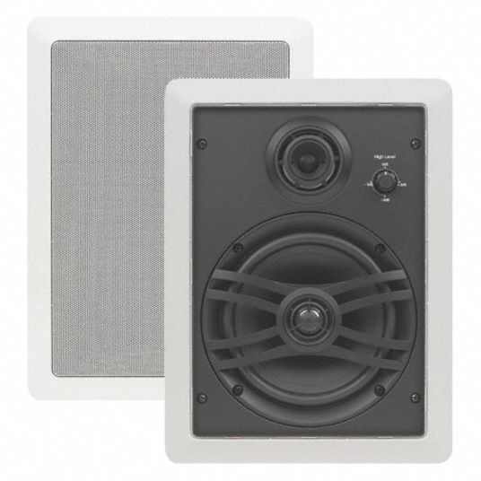 YAMAHA Wall Mount Speaker System, 8 Impedance (Ohms), 857/64 Overall