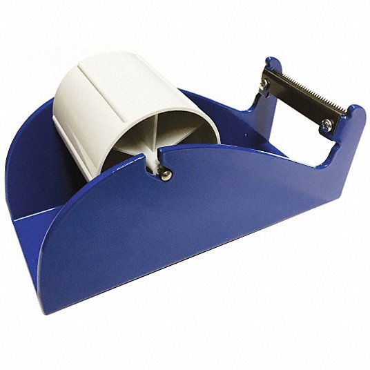 Tabletop Tape Dispenser: For 3 in Max Tape Wd, For 3 in Tape Core Dia, 1  Rolls