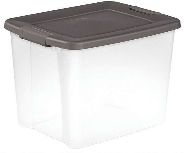 Sterilite 10 Gallon Industrial Stacker Storage Totes w/ Gray Clip Lids (24  Pack) - Bed Bath & Beyond - 36069680