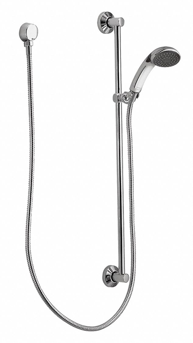 Handheld Showerhead: Metal/Rubber,