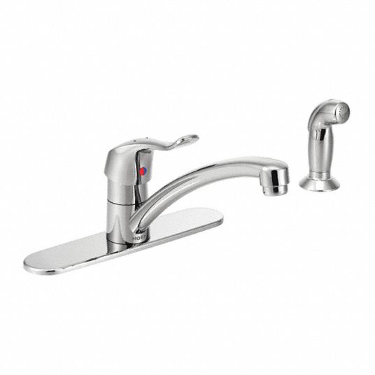 MOEN Gooseneck Kitchen Faucet Moen, MDura, Chrome Finish, 1.5 gpm