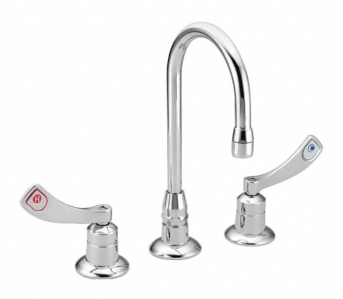 GOOSENECK BAR FAUCET: MOEN, M-DURA, CHROME FINISH, 1.5 GPM FLOW RATE, 5¼ IN SPOUT REACH