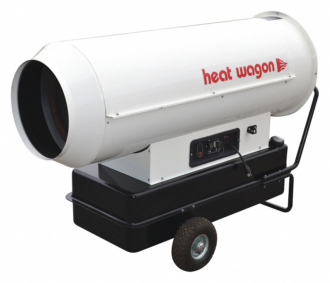 HEAT WAGON Portable Oil and Kerosene Torpedo Heater Wheeled Mounted