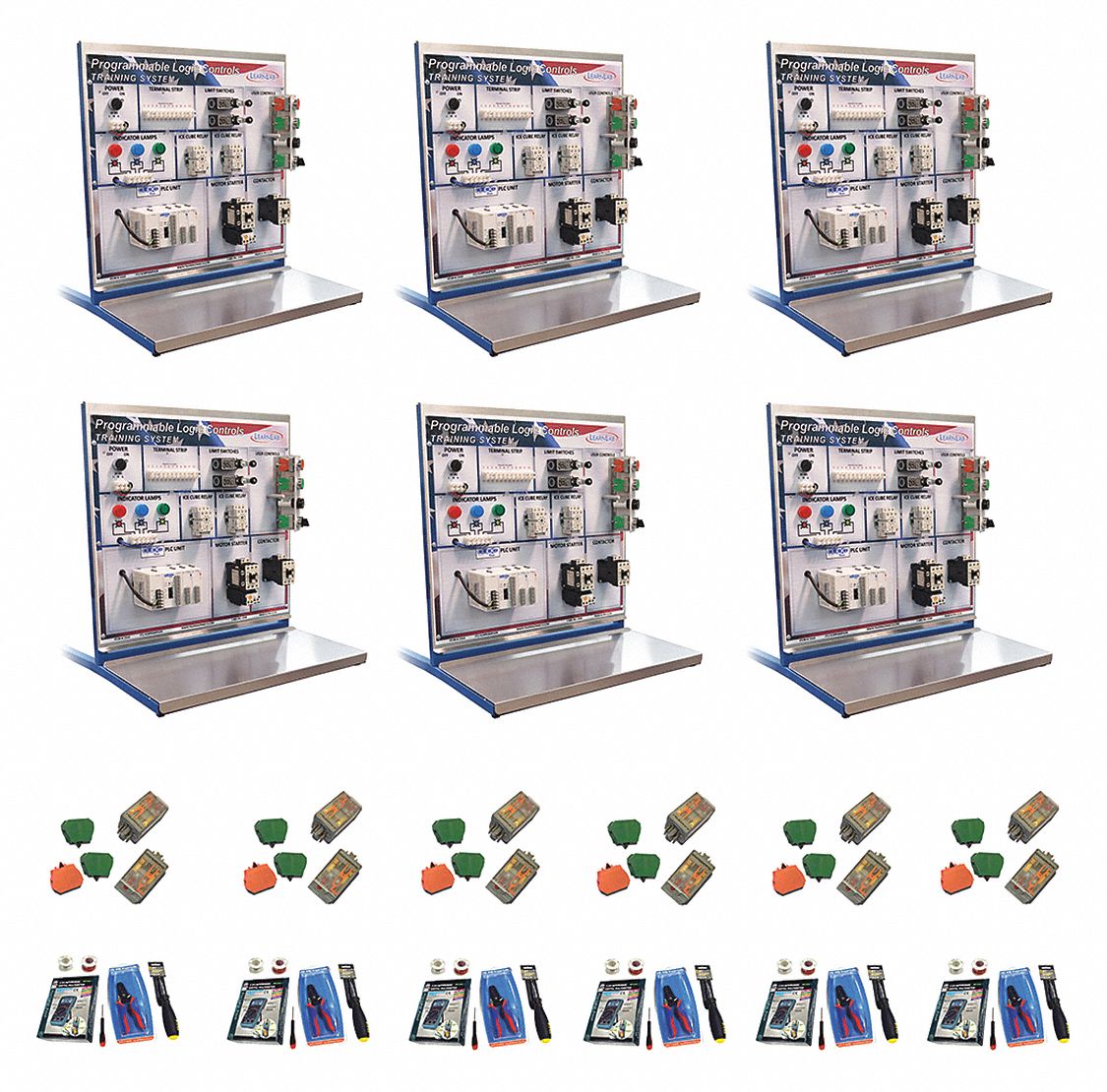 Training System: PLC - Programmable Controls (Multi-Brand) Training, Freestanding, 6 PK