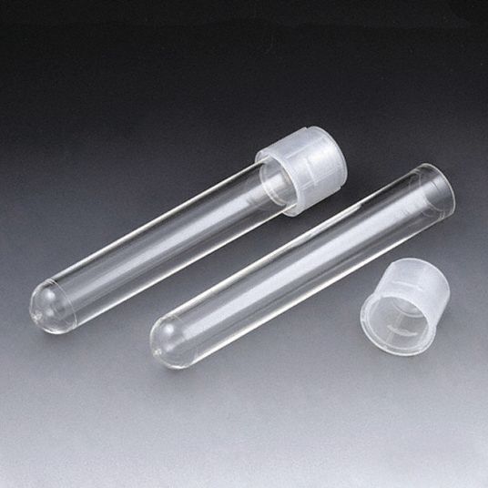 GLOBE SCIENTIFIC Plastic, Test Tube, 5 mL, Polystyrene, Non-Sterile, PK ...