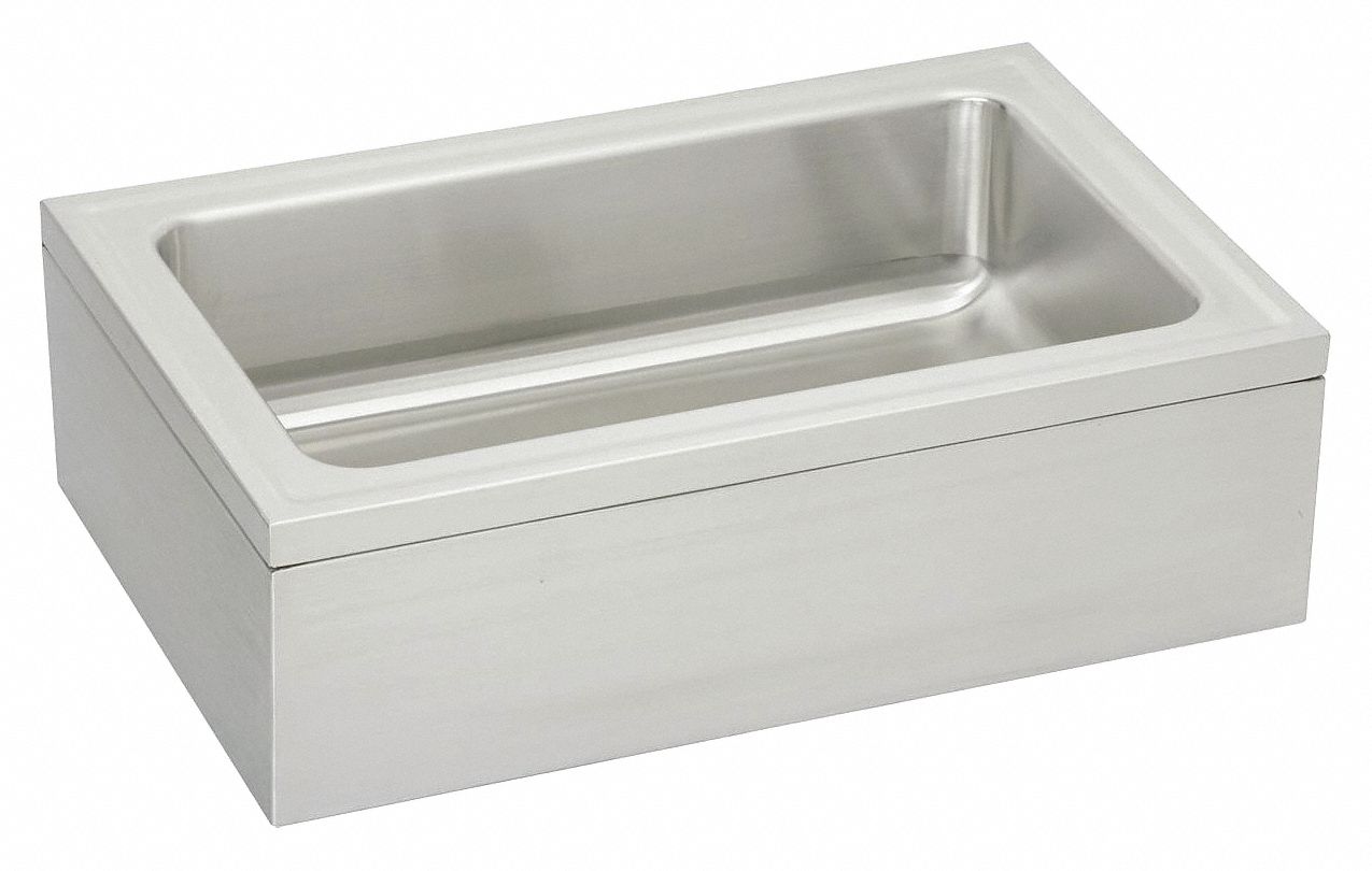 Floor Mount Utility Sink 1 Bowl Stainless Steel 33 L X 21 W X 8 H