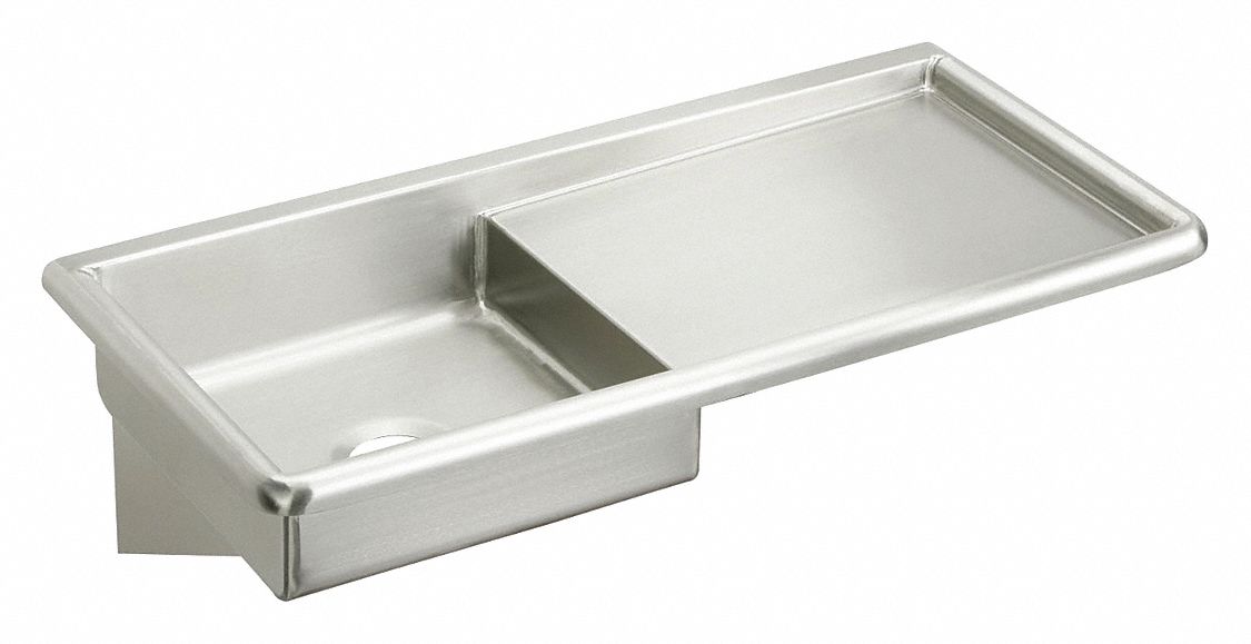 Wall Mount Utility Sink 1 Bowl Stainless Steel 42 L X 20 W X 6 H
