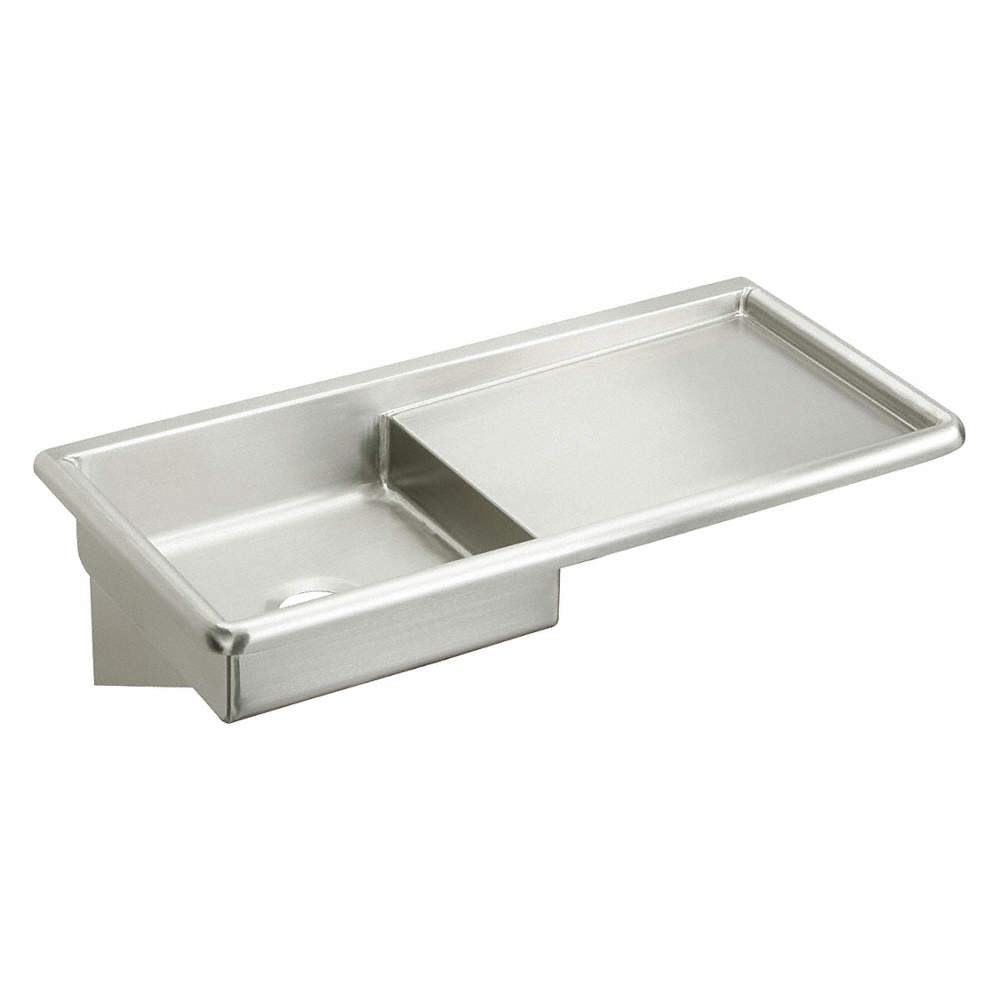 Wall Mount Utility Sink 1 Bowl Stainless Steel 42 L X 20 W X 6 H