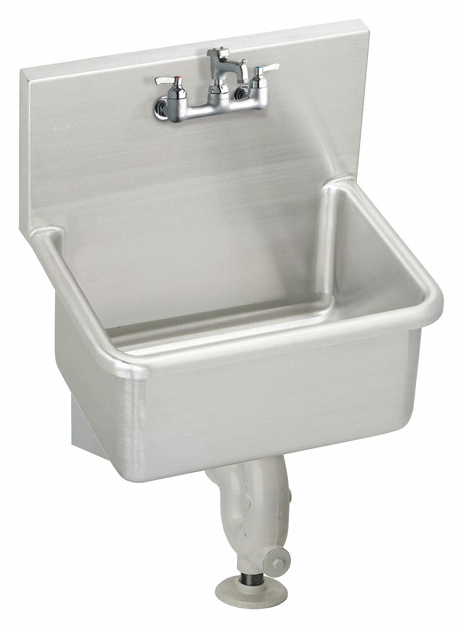 Wall Mount Utility Sink 1 Bowl Stainless Steel 23 L X 18 1 2 W X 12 H