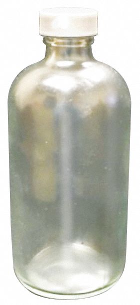 Safety Coated Bottle: Soda Lime Glass, 4 L Capacity - mL, 1 gal Capacity - oz, Amber, Sampling