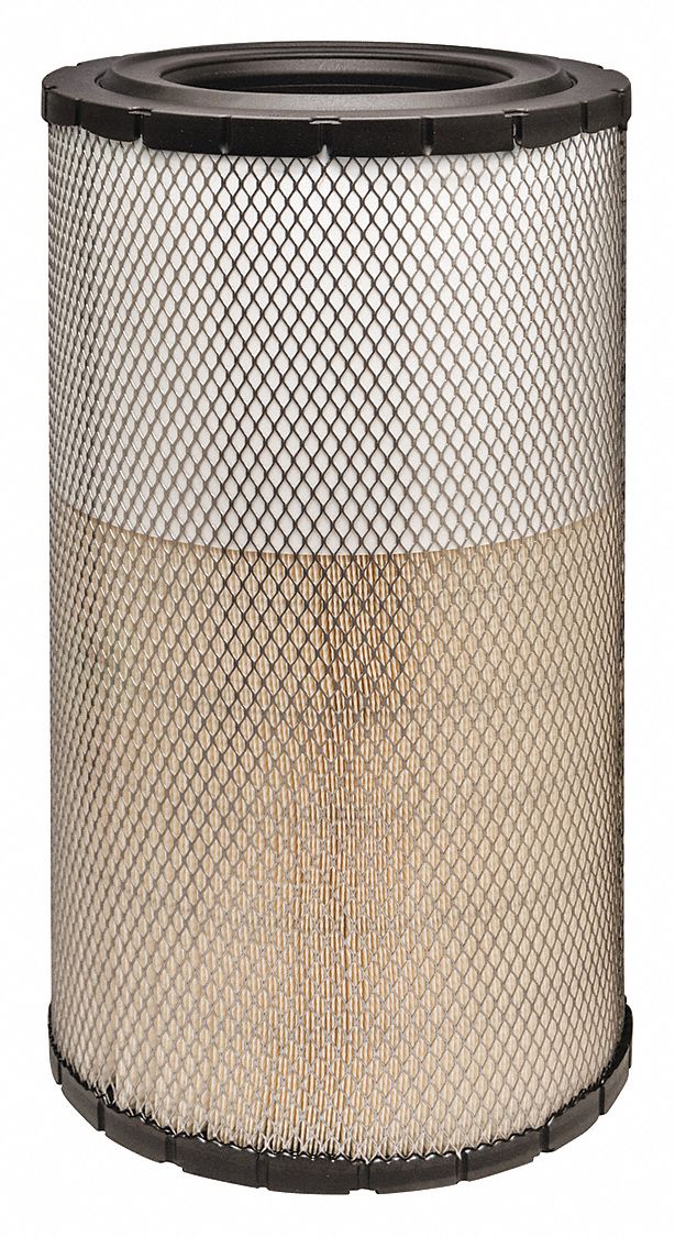 Automotive Air Filter: Round-Oval, Engine, Round, Radial Seal, 12 1/8 in Overall Ht