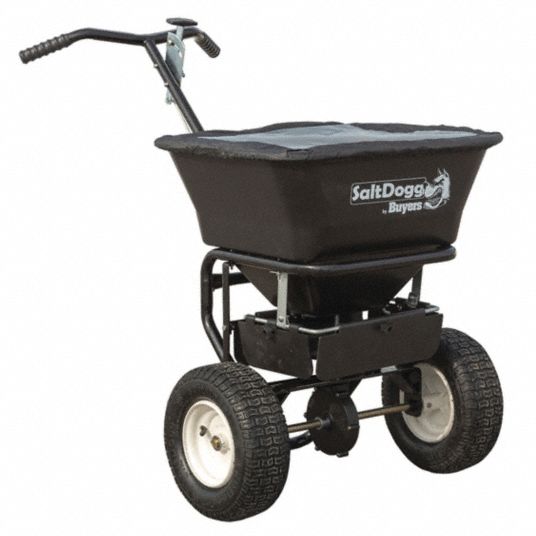 BUYERS PRODUCTS Walk Behind Spreader, 1.6 cu. ft. Capacity, Pneumatic ...