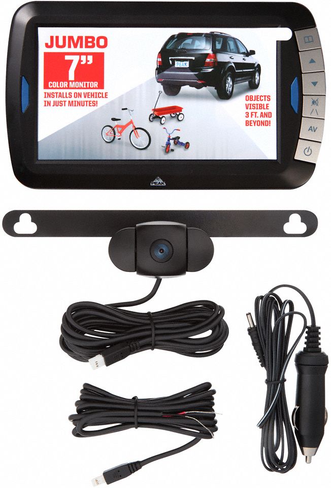 PEAK Back Up Camera, CMOS, Monitor 7", TFTLCD 52KE05PKC0BU707
