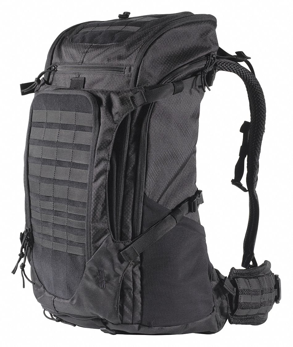 5.11 TACTICAL, Black, Polyester/Nylon, Backpack - 52KJ58|56149 - Grainger