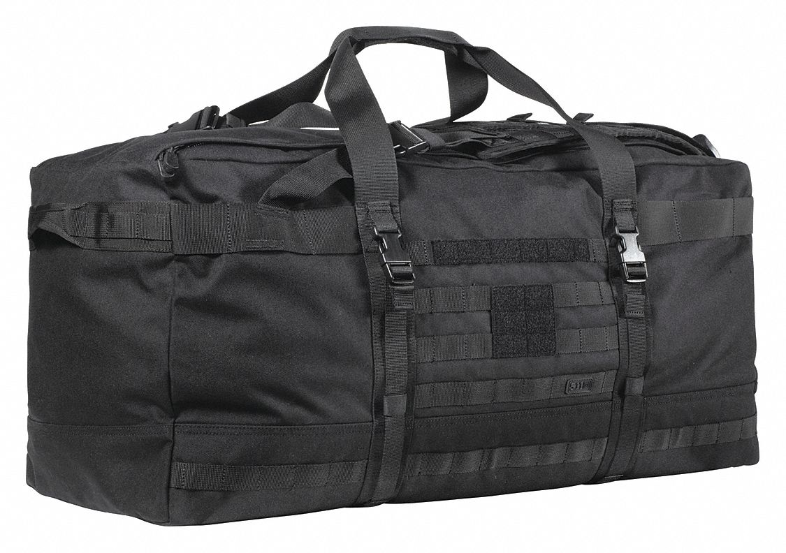 Tactical Assault Pack: Black, Nylon, 6, 510 cu in Holds, XL