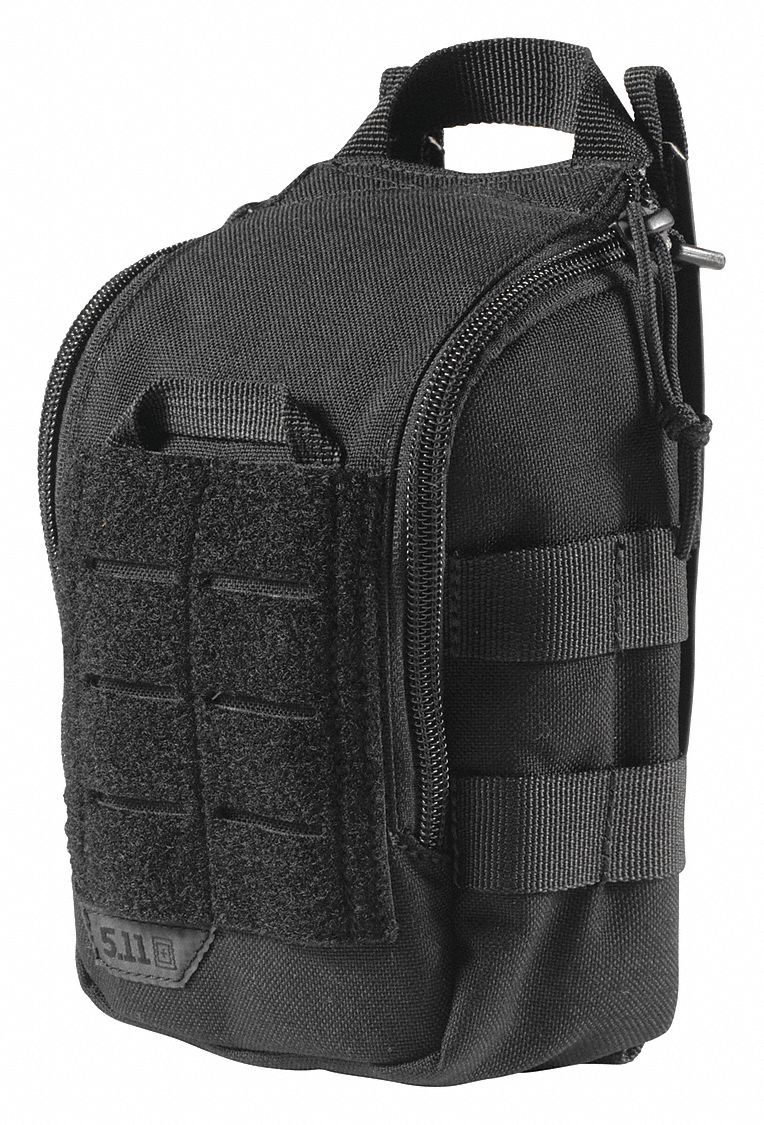 5.11 TACTICAL Medical Pouch, Zipper, Nylon, Black 52KJ7356300 Grainger