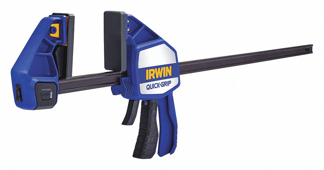 IRWIN, FullFaced / Flat, 24 in Max Jaw Opening, Bar Clamp 52LA91