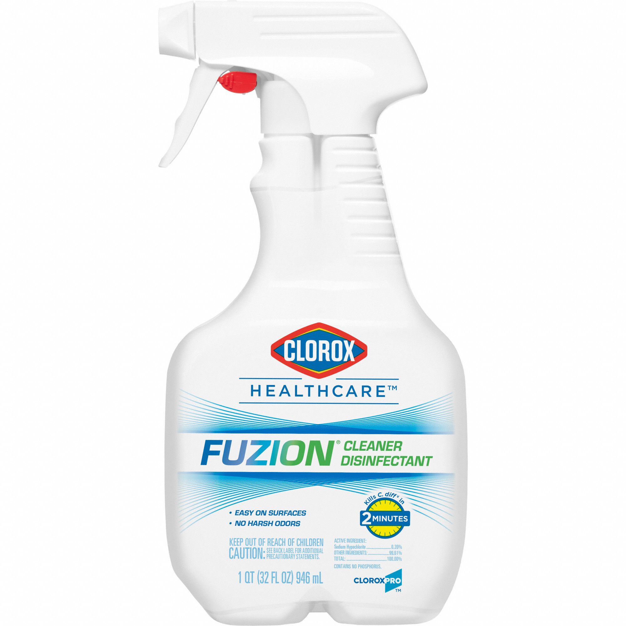 CLOROX HEALTHCARE, Trigger Spray Bottle, 32 oz Container Size, Cleaner ...