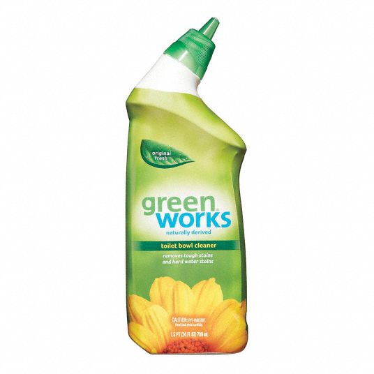 Toilet Bowl Cleaner, Bottle Container Type, Unscented Fragrance, Liquid