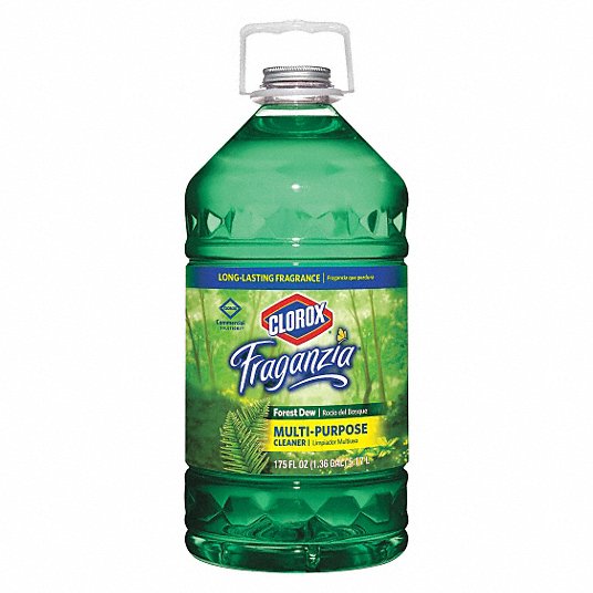 Multi-Purpose Cleaner: Bottle, 175 oz Container Size, Ready to Use, Forest Dew, 3 PK