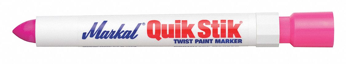 MARKAL Paint Crayon: Fluorescent Pink, Ceramic/Concrete/Glass/Metal