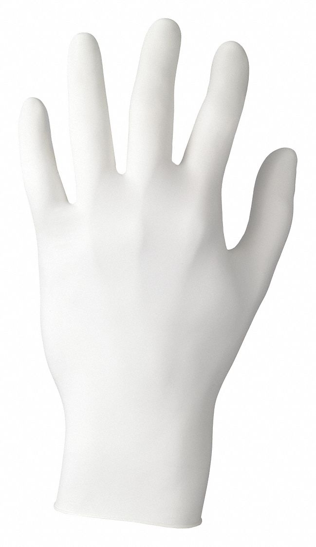 Disposable Gloves: Chemical-Resistant/Food-Grade/Gen Purpose, L ( 9 ), 2 mil, 100 PK