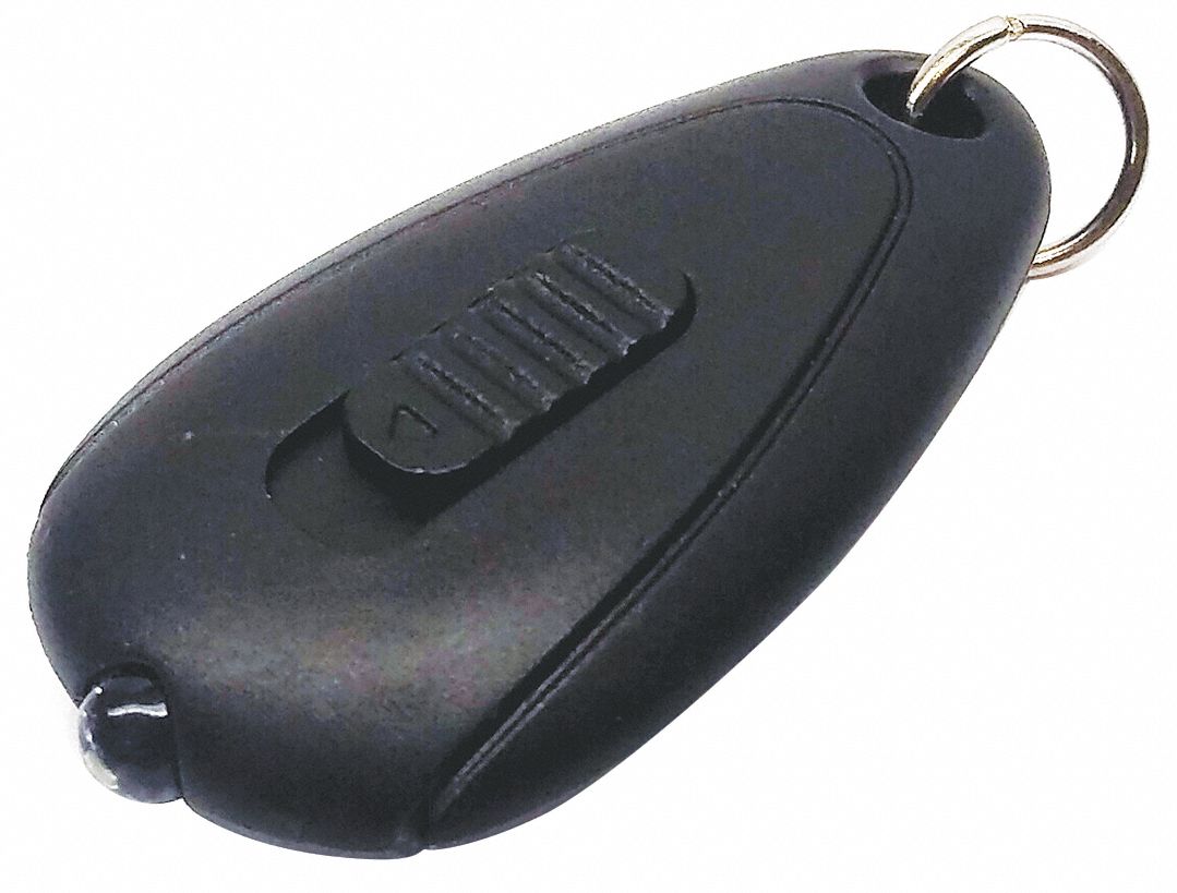 KEYBAK Key Chain Key Ring, Plastic, Black, Keys, 1 in Ring Dia. (In