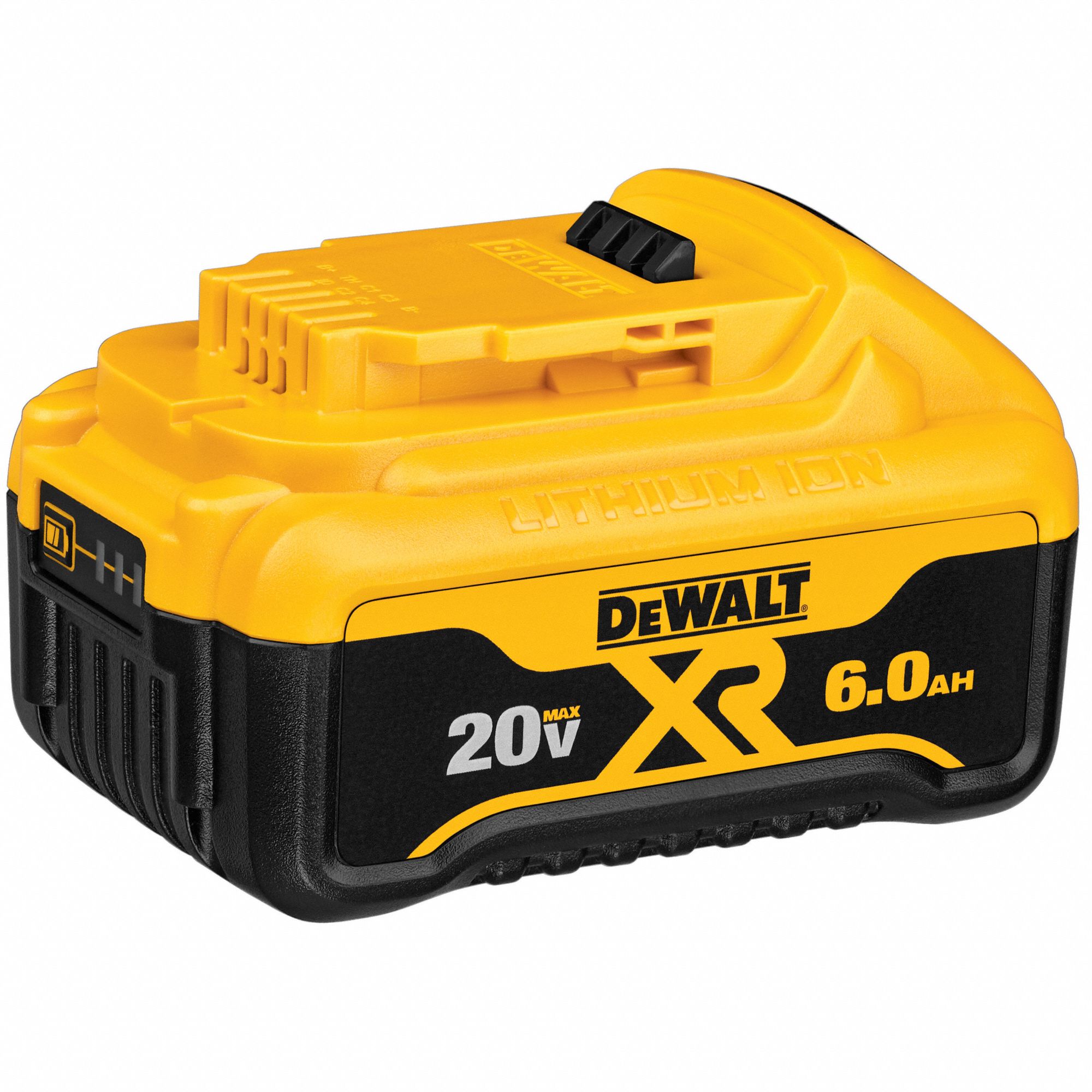 DEWALT Battery Pack, 6 Ah, LiIon, 20V DC 52NA71DCB206 Grainger