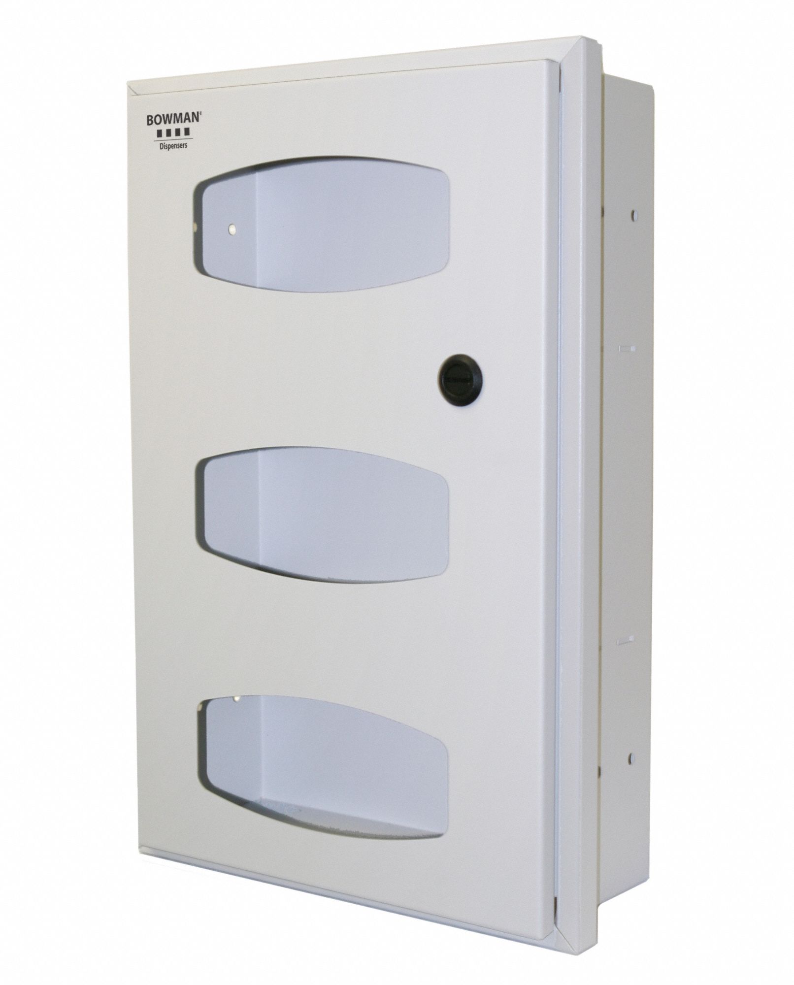 BOWMAN DISPENSERS Glove Box Dispenser 3 Boxes, PowderCoated Steel