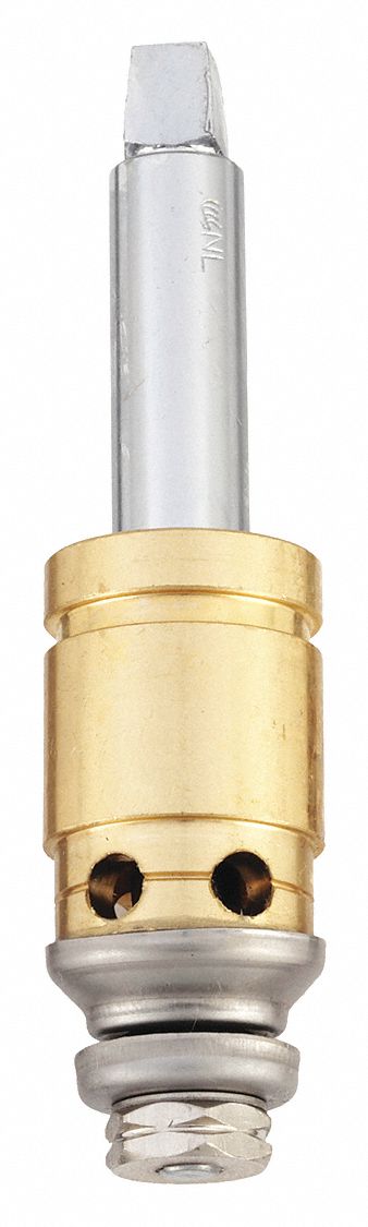 Cartridge: For OEM Series, Use with Cold Water, Brass, Chrome, Ceramic Disc, (1) Stem