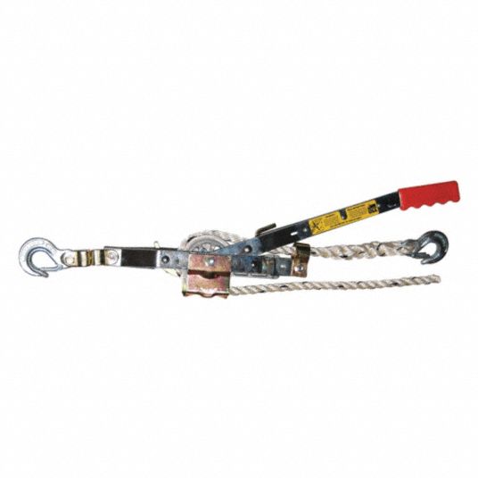 MAASDAM Rope Ratchet Puller, 1,500 lb Pull Capacity, 15 lb Lifting