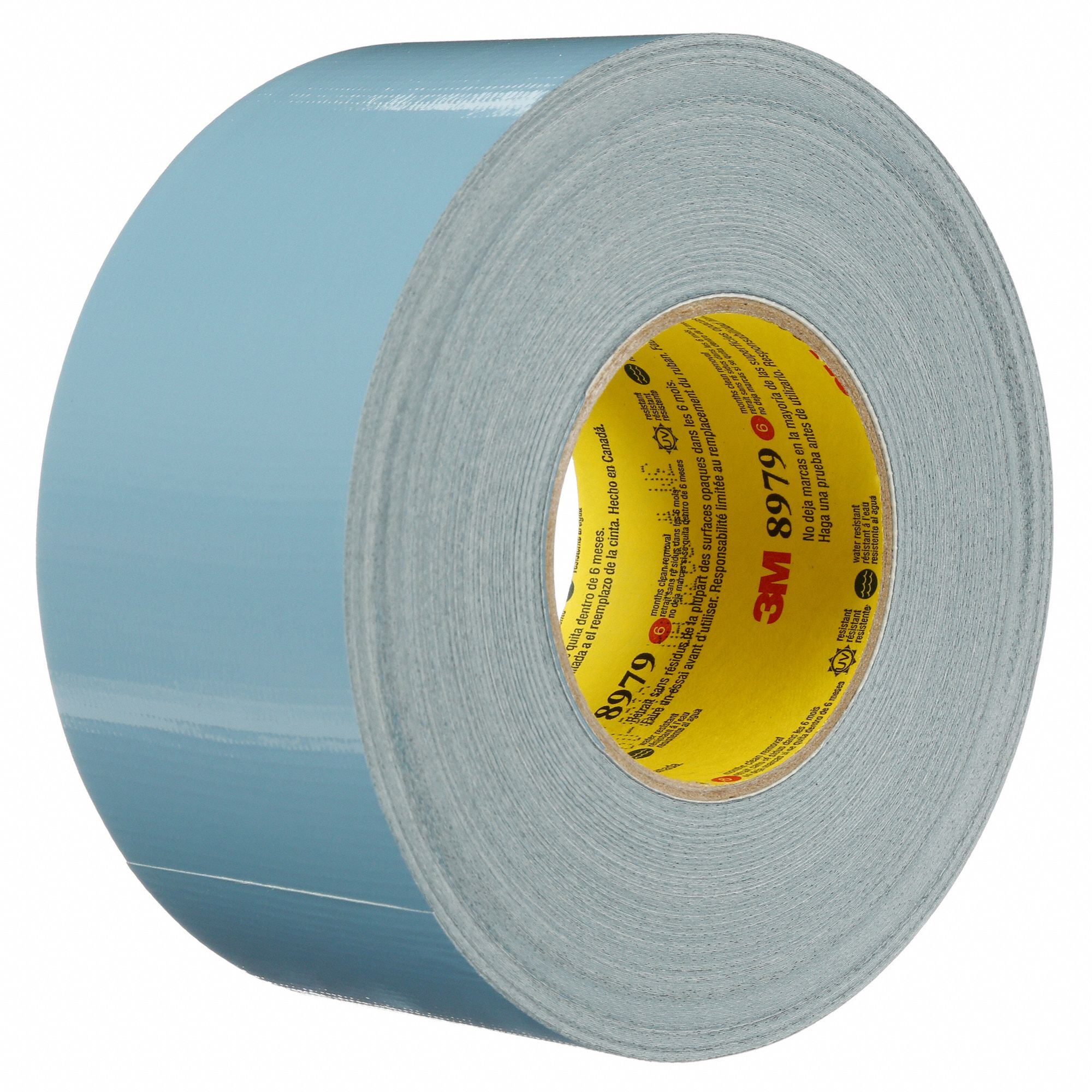 DUCT TAPE, INDUSTRIAL/TENSILE 36 LBS/TEMP RANGE 200 ° F, BLUE, 55 M X 1 IN/12.6 MIL, POLYETHYLENE