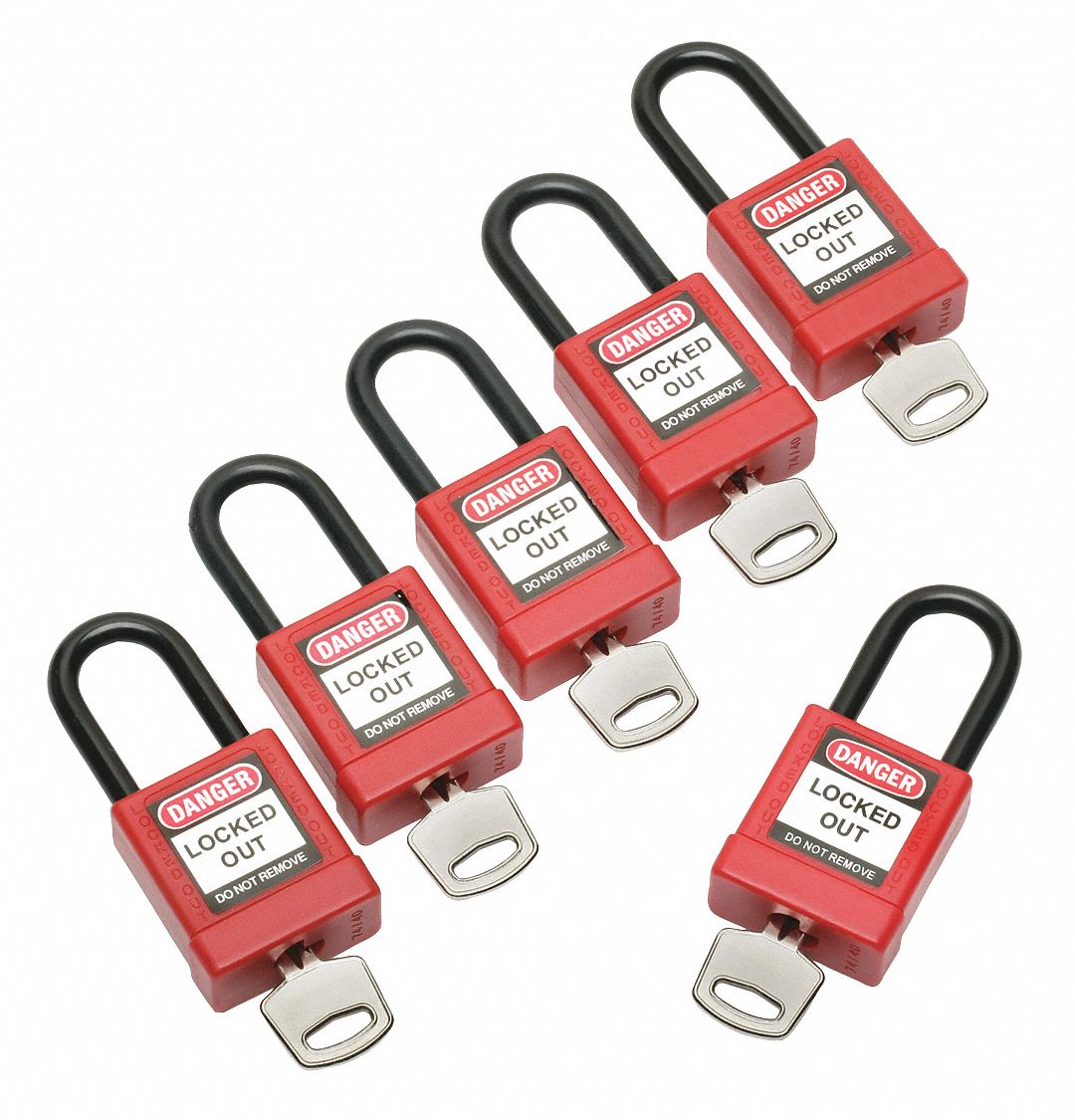 ABILITY ONE Lockout Padlock, PK 6 52ND715340016502636 Grainger