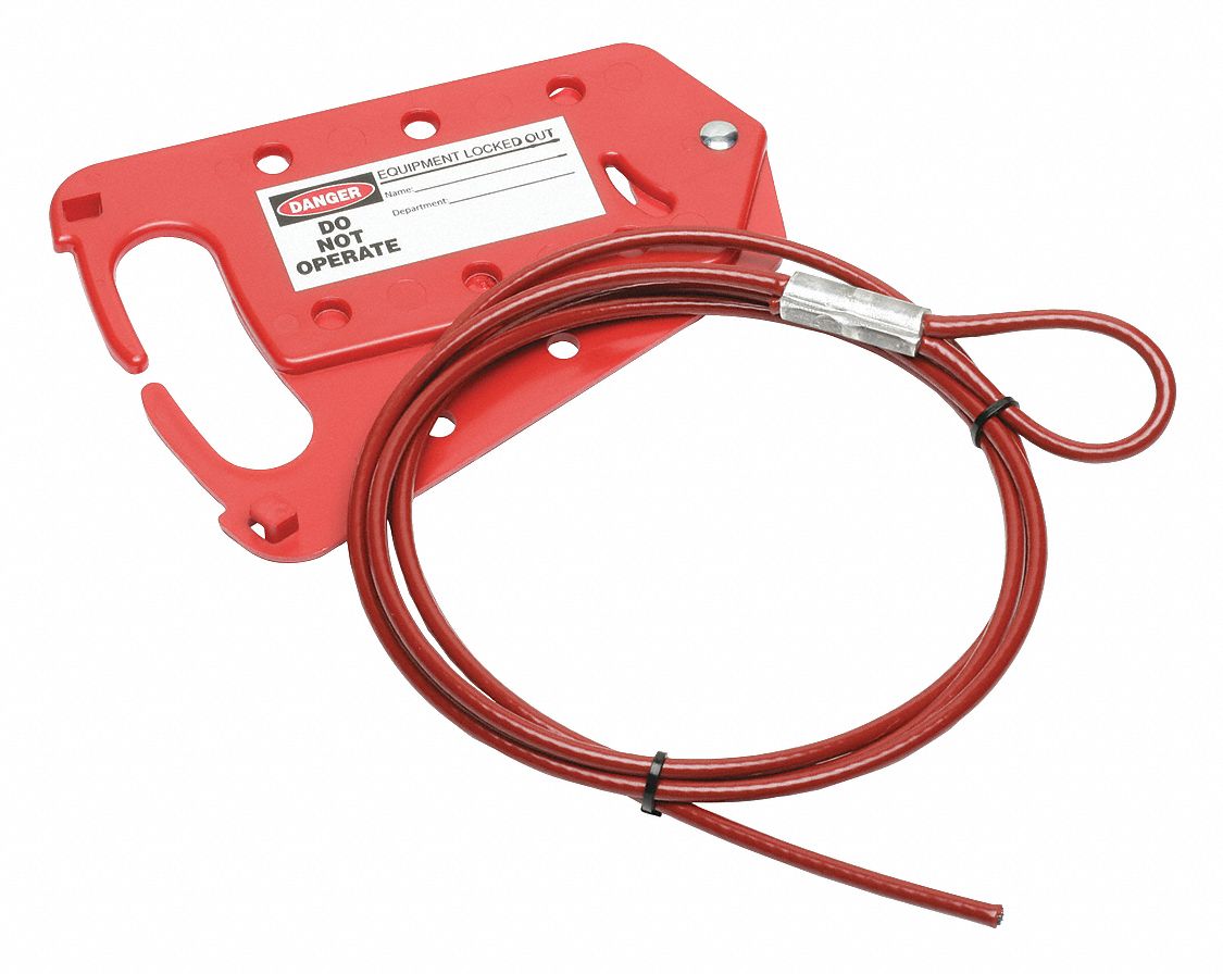 ABILITY ONE, Labeled Hasp, 1 in Opening Size, Lockout Hasp 52ND80