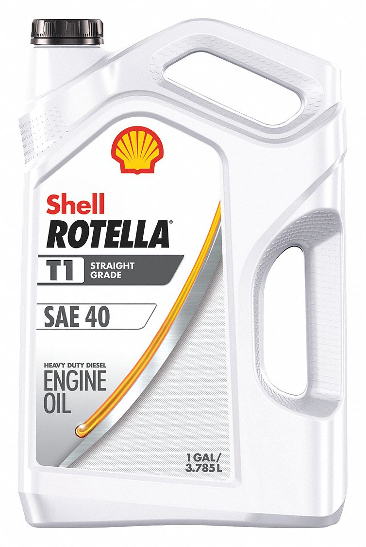Engine Oil: Conventional, Diesel Engines, 1 gal Size, Bottle, 40, API, T1, Amber