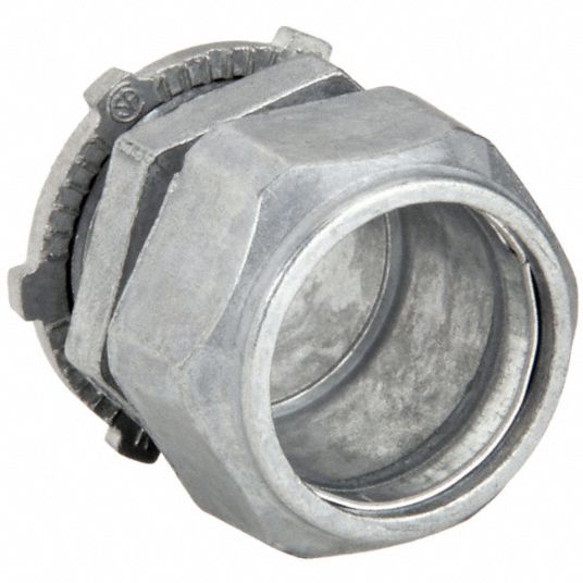 Zinc, 3/4 in Trade Size, Compression Conduit Connector - 52NE12