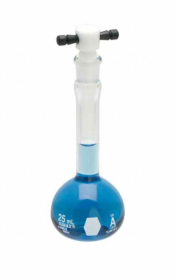 KIMBLE Volumetric Flask 100 mL Labware Capacity Metric, Borosilicate