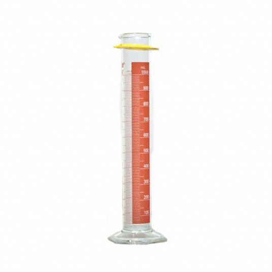 Kimble Graduated Cylinder 1 000 Ml Labware Capacity Metric 10 Ml Graduation Subdivisions 4 Pk 52nj75 024d 1000 Grainger