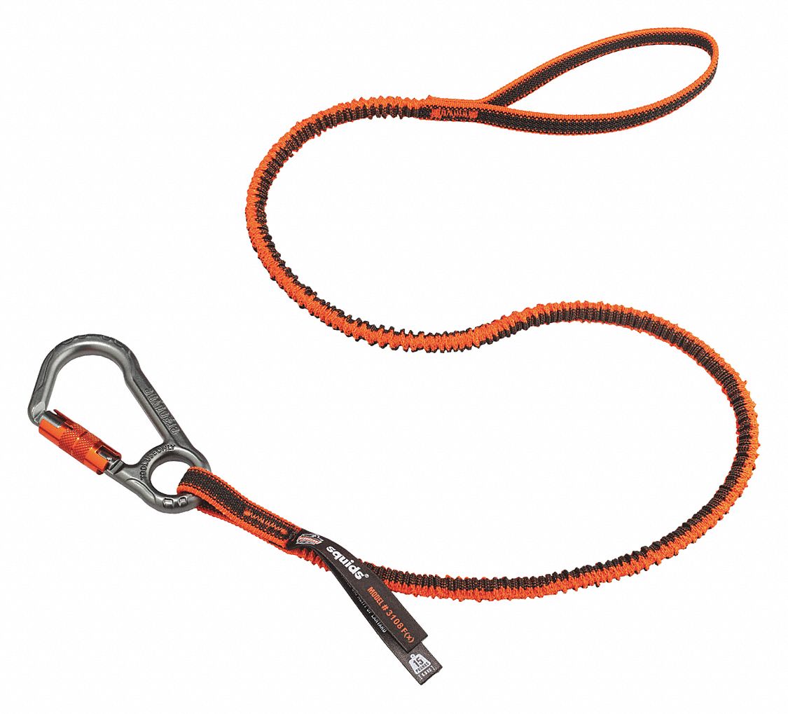 TOOL LANYARD,ORANGE,CARABINER,38
