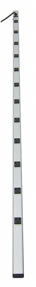 Outlet Strip Gray 77 in 12 Outlets