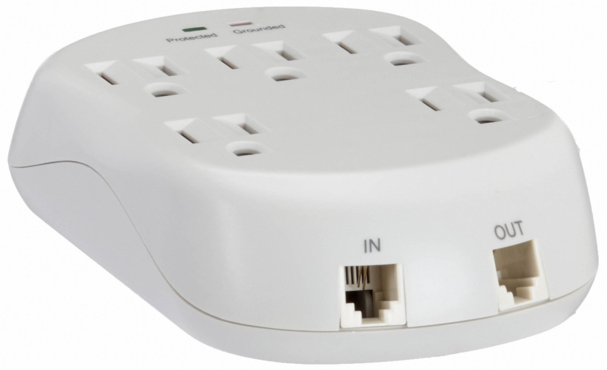 POWER FIRST Surge Protector Plug Adapter 515R, 515P, Light Gray