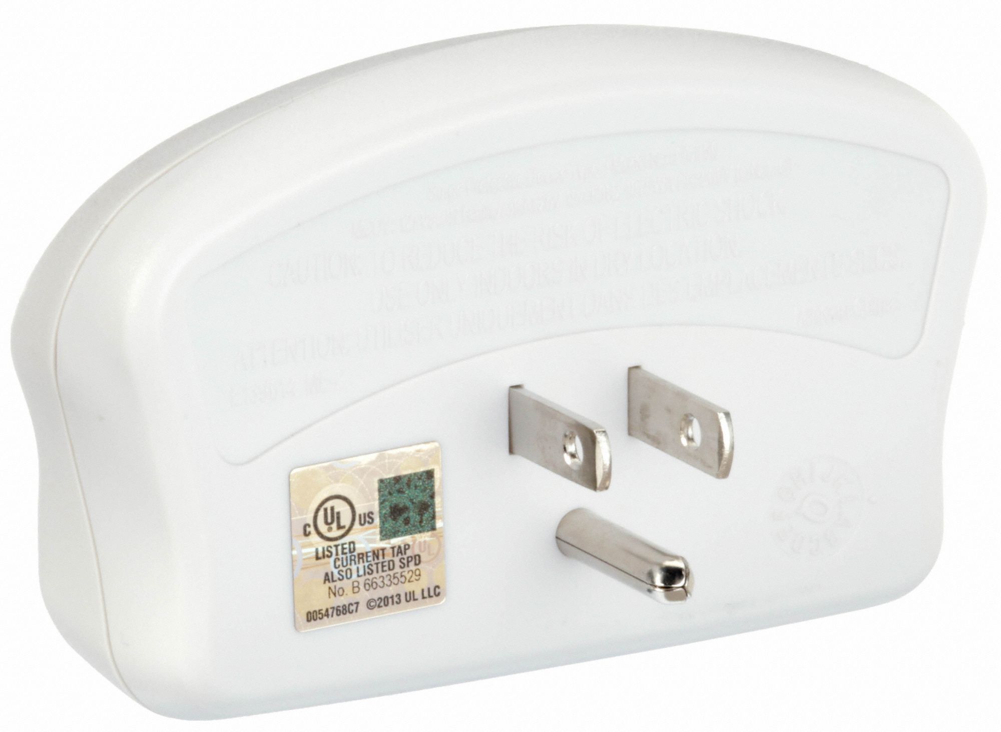 POWER FIRST Surge Protector Plug Adapter 515R, 515P, White, 125V AC