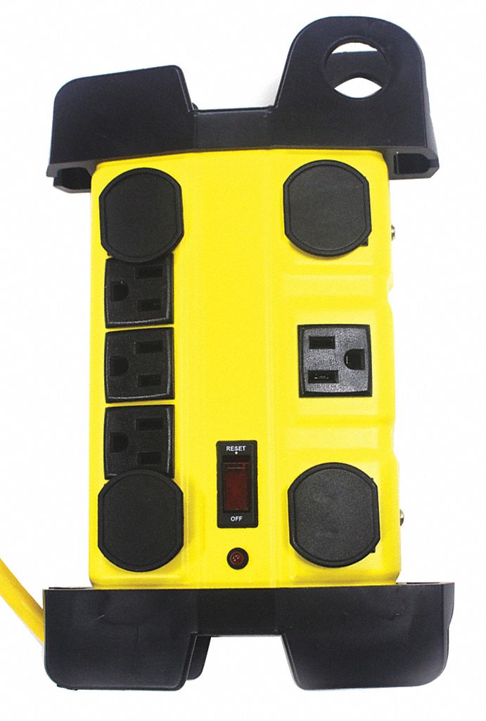 POWER FIRST Surge Protector Outlet Strip 8 Outlets, NEMA 515R, NEMA 5