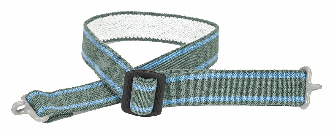 CHIN STRAP, 2-PT, 3/4 IN POLYESTER WEBBING, GREY