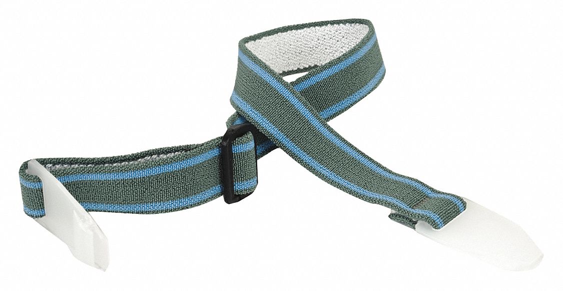 CHIN STRAP, 2-PT, 3/4 IN POLYESTER WEBBING, GREY