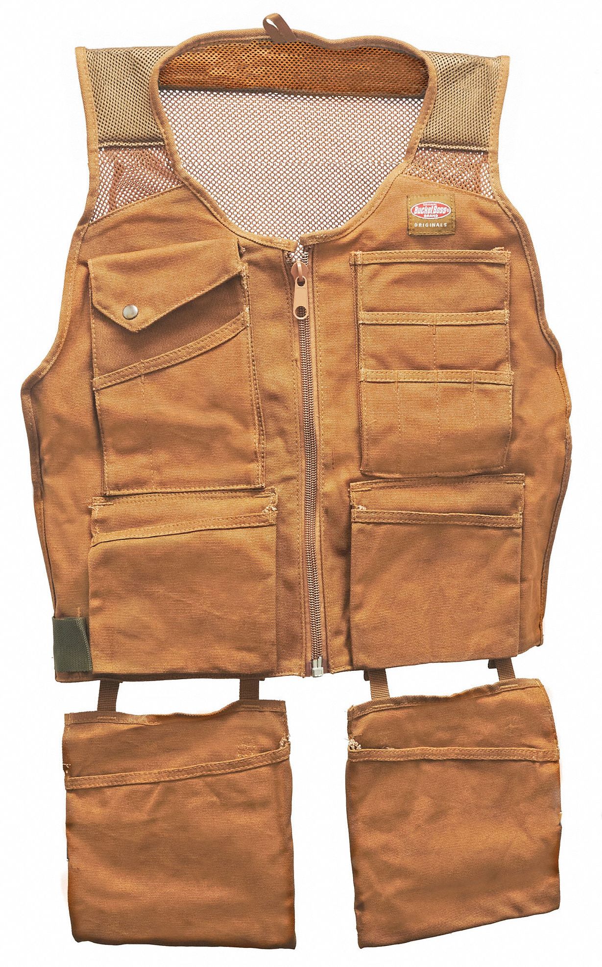 TOOL APRON,BROWN,CANVAS,WAIST SIZE 38 IN