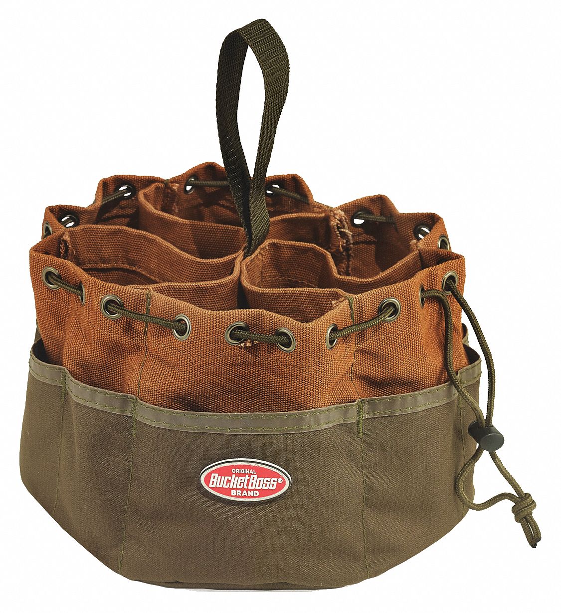 TOOL BAG,COTTON CANVAS,19 POCKETS,10IN D
